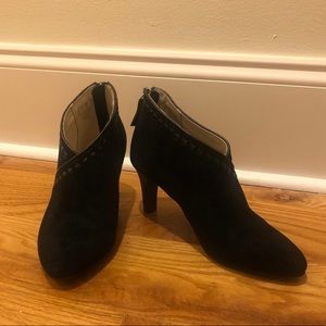 Black suede Bootie